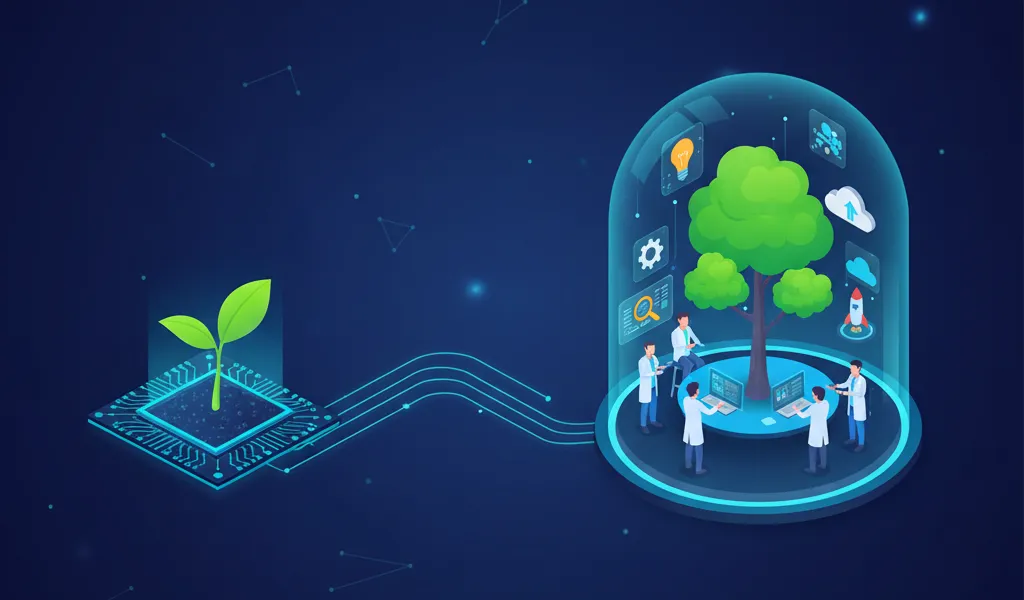 An Astronaut walking on a terrain